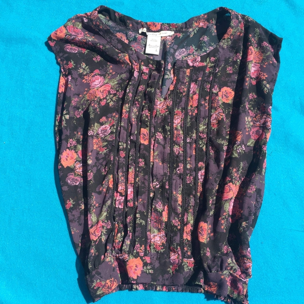 Blousy floral top